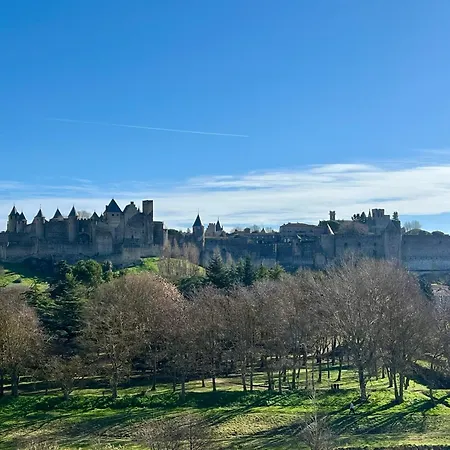 Les Bellevue Cite A 1km, Clim, Parking Public Gratuit, Parking Prive, Wifi - Cite At 1km, Aircon, Free Public Car Park, Private Parking Apartment Carcassonne